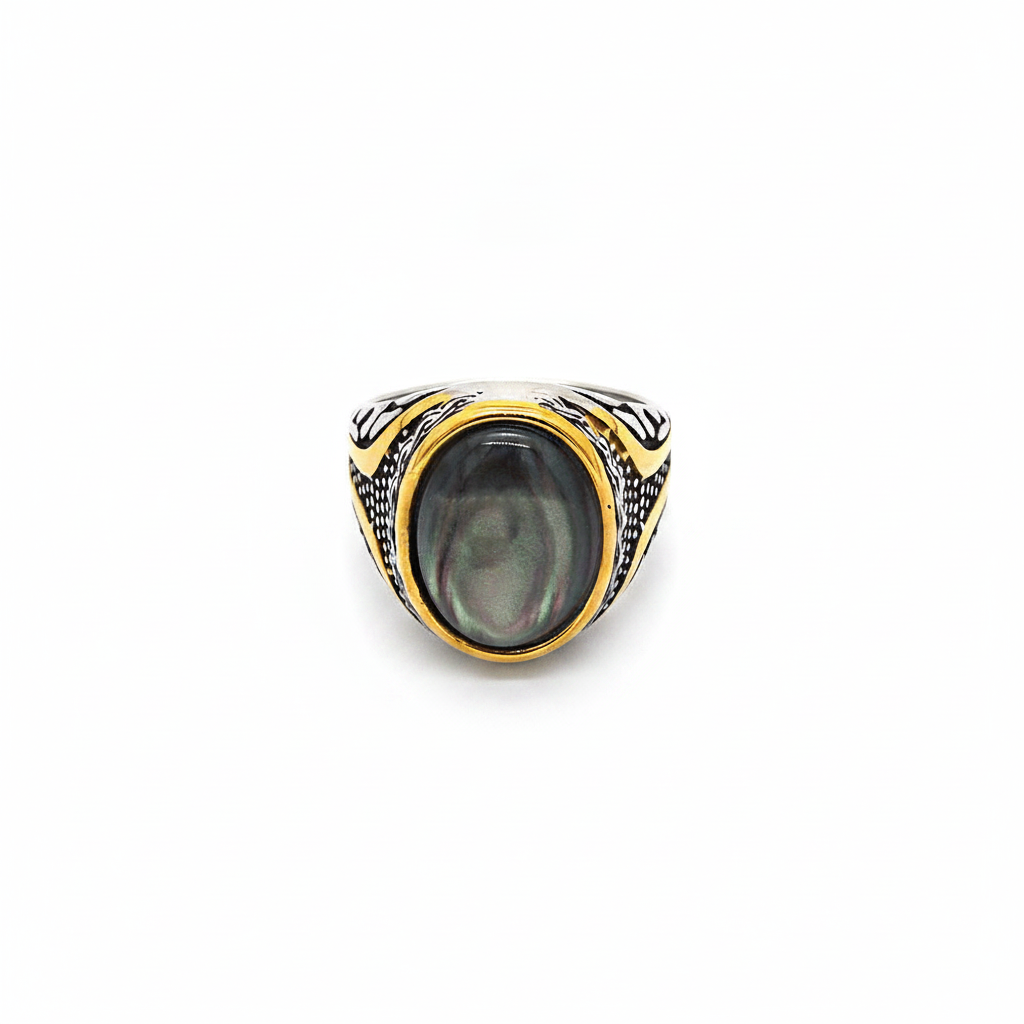 Onyx Gold Ring — CRUX
