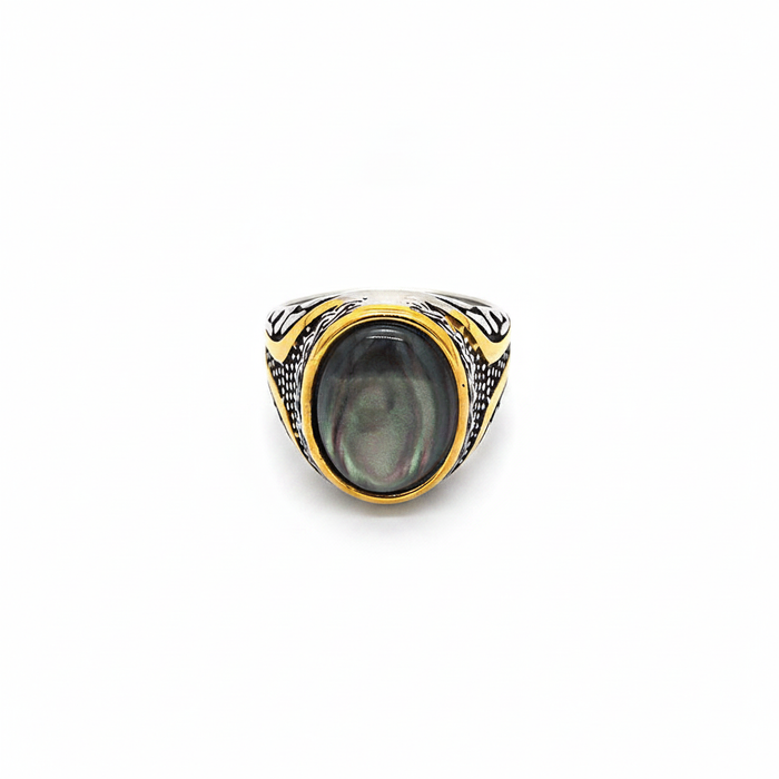 Onyx Gold Ring — CRUX