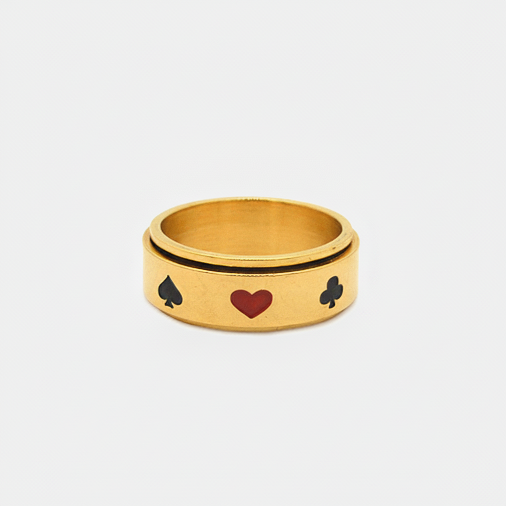 Suit Gold Ring — CRUX