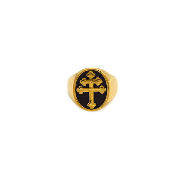 Lorraine Cross Ring by CRUX