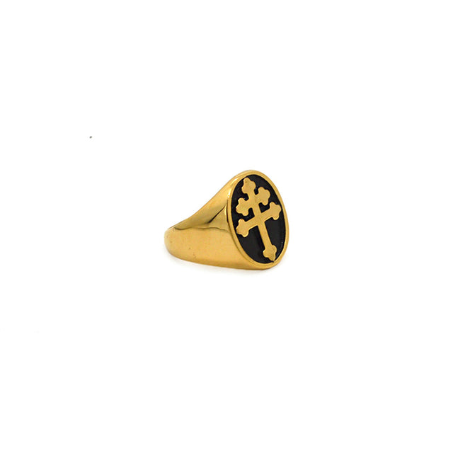 Lorraine Cross Ring by CRUX