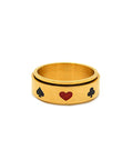 Suit Gold Ring by CRUX