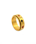 Suit Gold Ring by CRUX