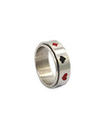 Suit Silver Ring by CRUX