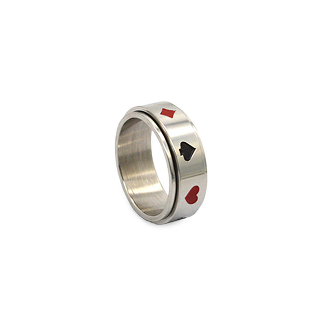 Suit Silver Ring by CRUX