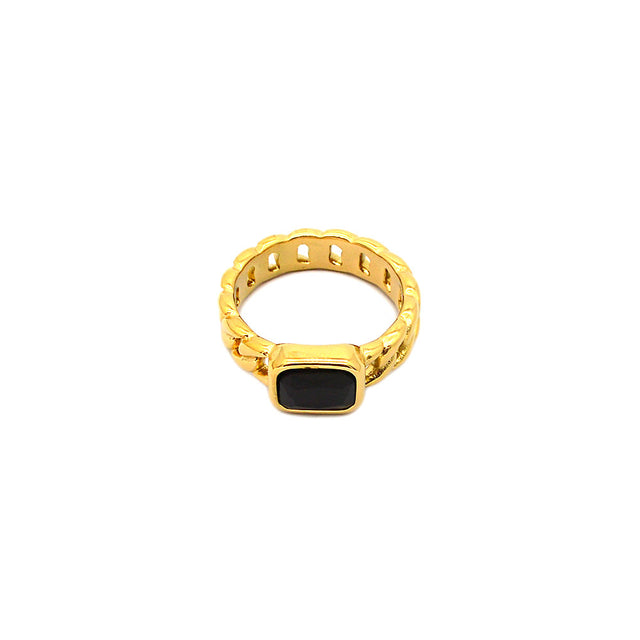 Cuban Gem Gold Ring by CRUX