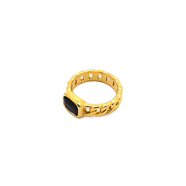 Cuban Gem Gold Ring by CRUX