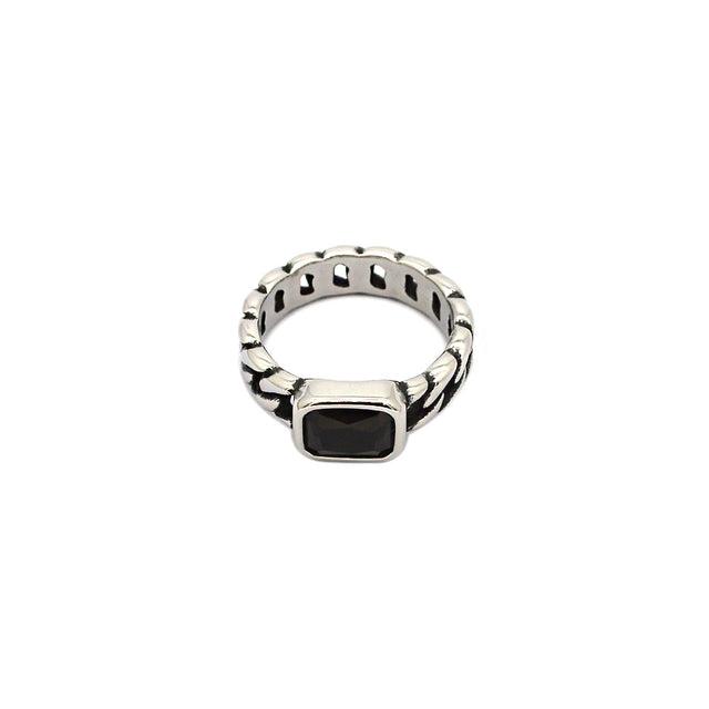 Cuban Gem Silver Ring by CRUX