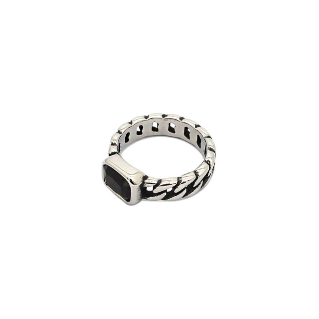 Cuban Gem Silver Ring by CRUX