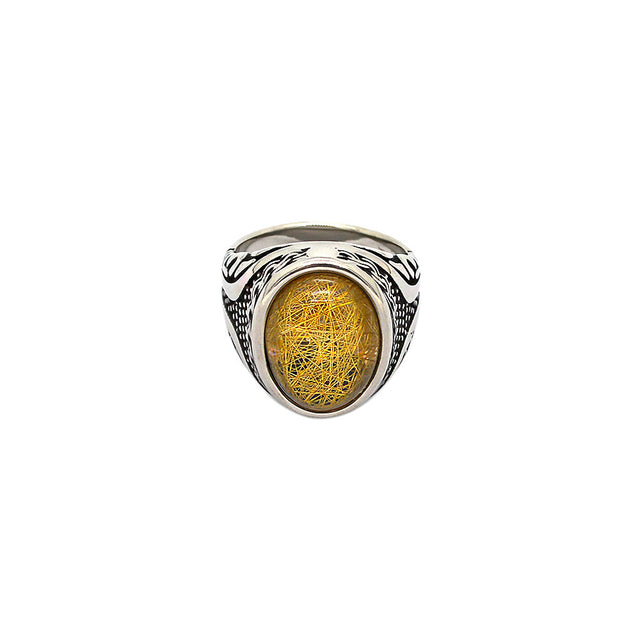 Onyx Silver Ring by CRUX