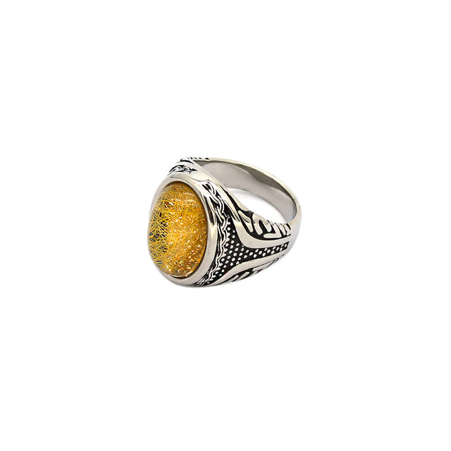 Onyx Silver Ring by CRUX