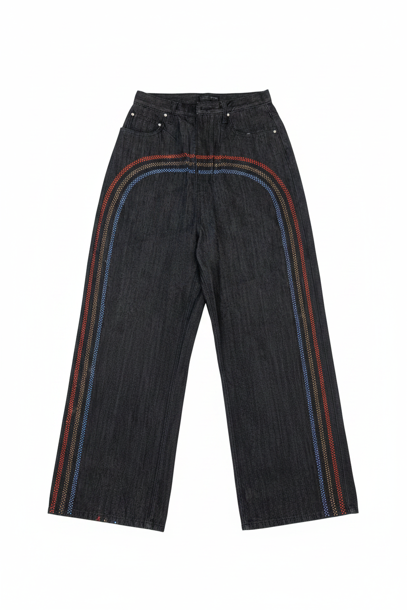 Streak Stud Jeans by CRUX