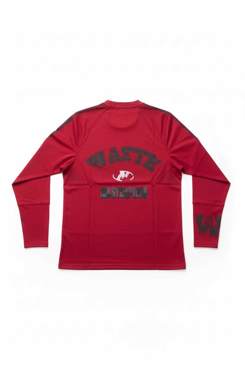 Painty Red Longsleeve Shirt by CRUX