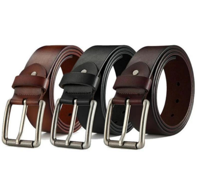 Vint leather belt