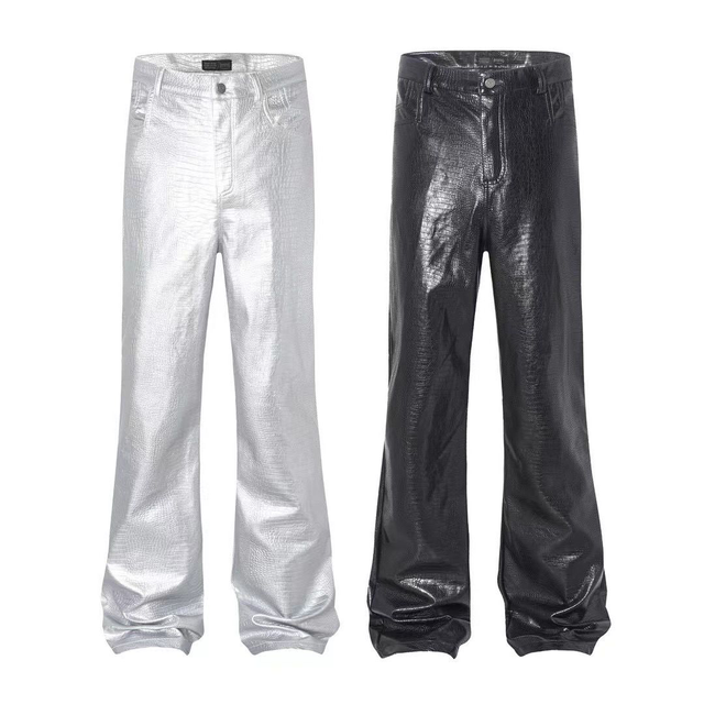 Crozip leather pant