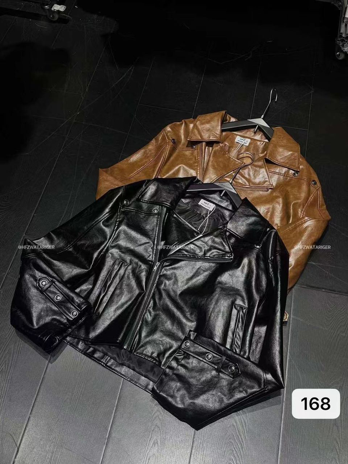 Dallas Box Leather Jacket by CRUX