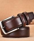 Stitch leather belt by CRUX