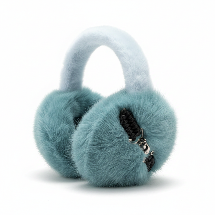 Teal Buckle Ear Muff by 227102