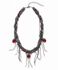 Red Gem cuban Neckpiece by CRUX