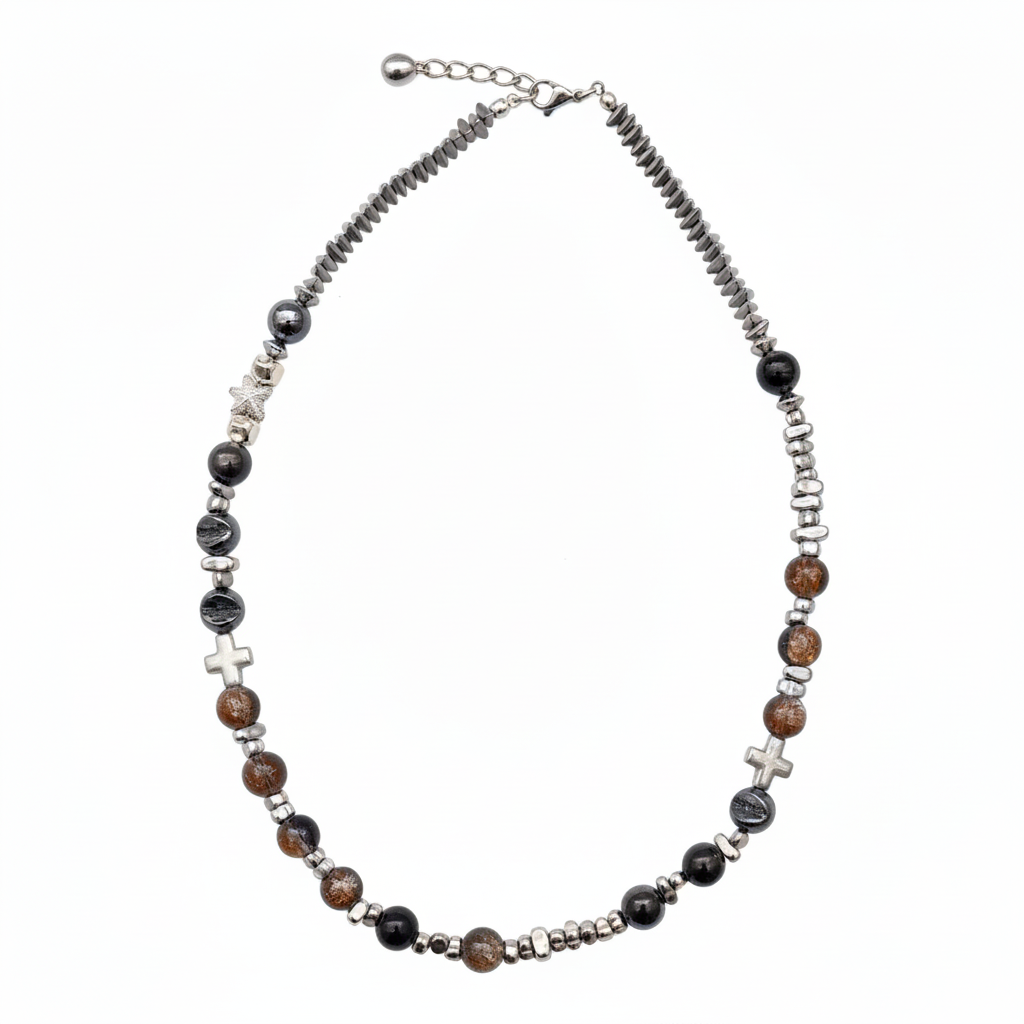 Tristack Bead Neckpiece by CRUX