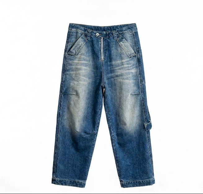 Pop Zip Denim Pant — jeans in blue | CRUX