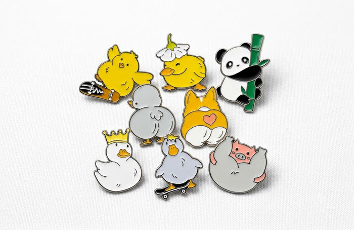 Funky Animal Pin Charm — pins in white | CRUX