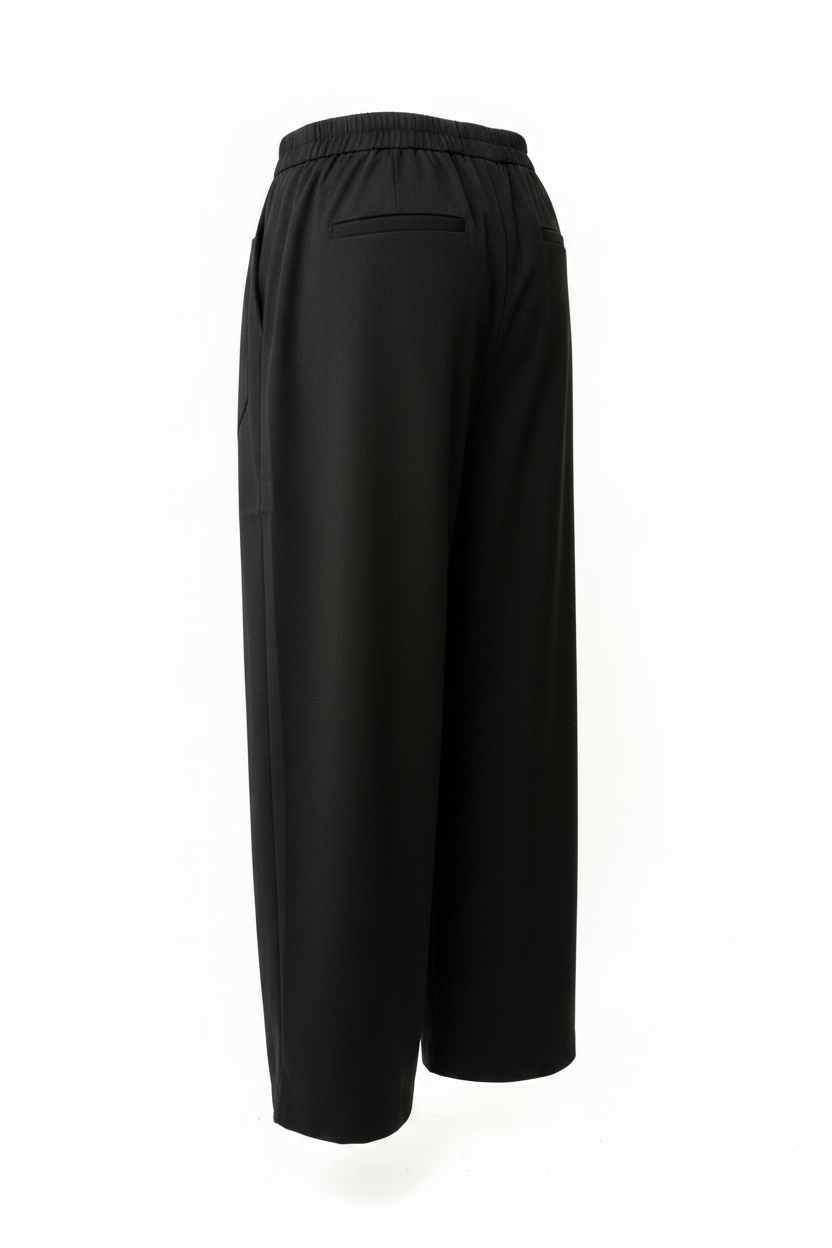 Bux Plain Pant — trousers in black | CRUX