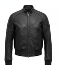 Woven Leather Jacket by CRUX