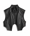 Yat Leather Vest by CRUX