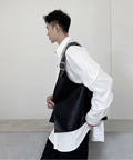 Strap Leather Vest by CRUX
