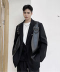 Strap Leather Vest by CRUX