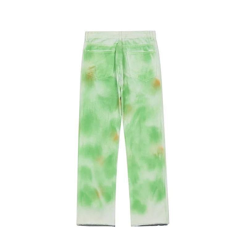 RIPPED GREEN DENIM by CRUX