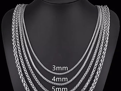 5MM CHROME SILVER CHAIN