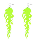 ACRYLIC FLAME EARRING by 227102