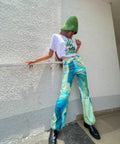 PAISLEY GREEN PANTS by 227102