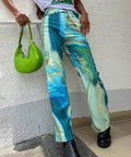 PAISLEY GREEN PANTS by 227102
