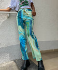 PAISLEY GREEN PANTS by 227102