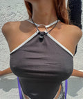 Y2K HALTER TOP by 227102
