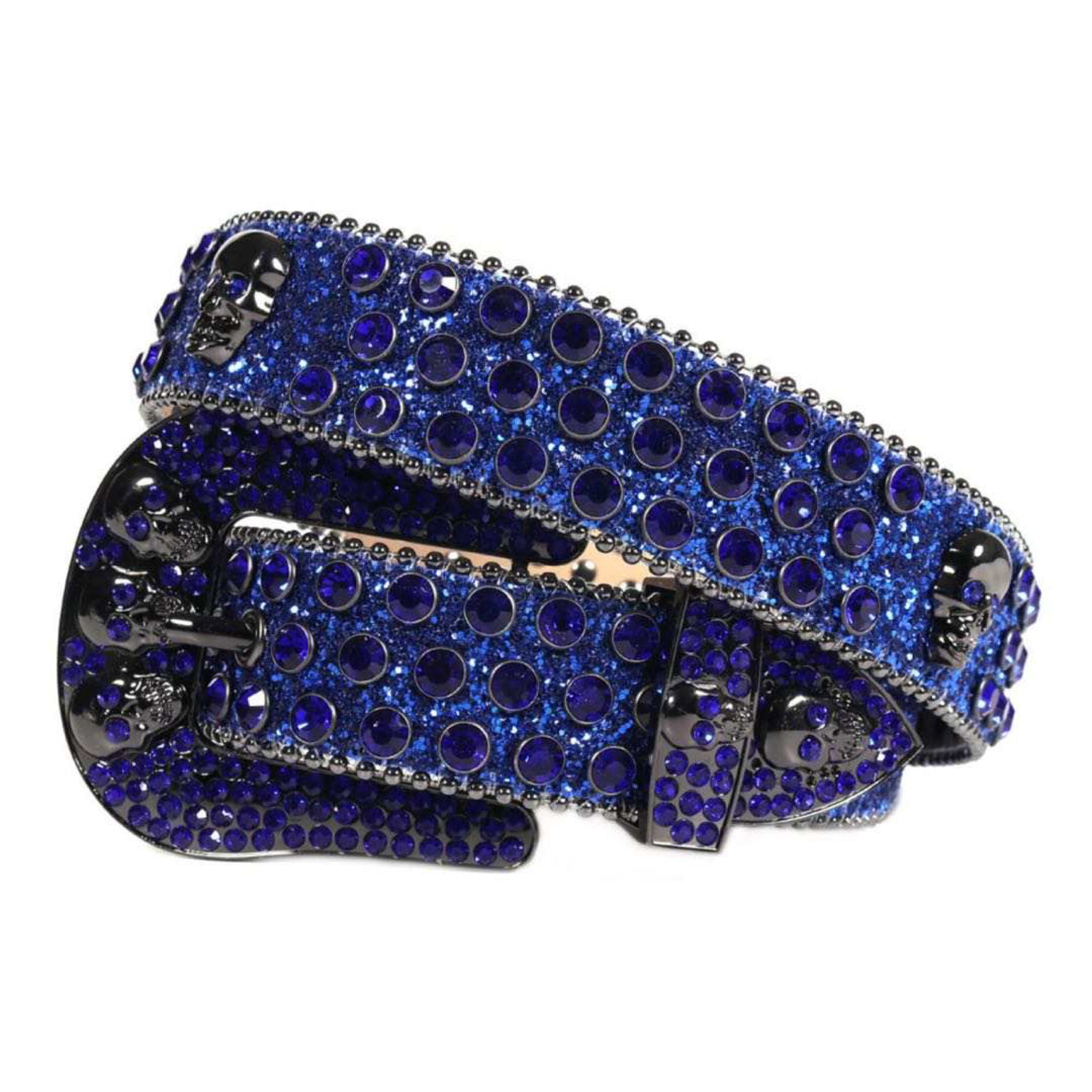 SKULL RHINESTONE BELT by 220202