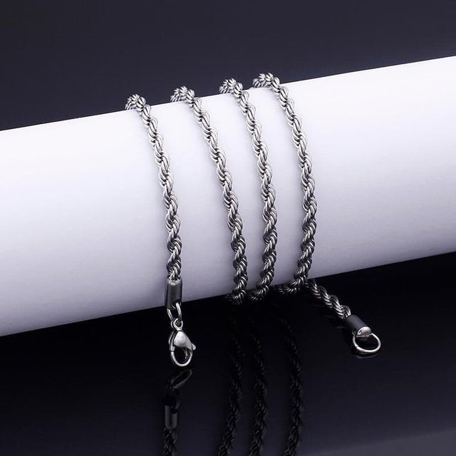 2MM TWIST SILVER CHAIN