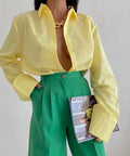 PLAIN COTTON SHIRT by 227102
