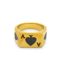 BLACK JACK GOLD RING by CRUX